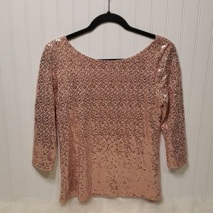 NWOT Gibson Dusty Pink 3/4 Sleeved Top